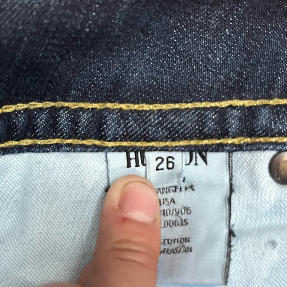 HUDSON Beth Mid Rise, Baby Bootcut Jean with Back Flap Pockets Size 28 - Picture 9 of 11